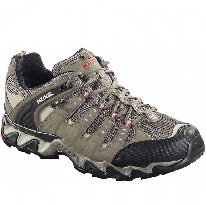 Meindl Herren Wanderschuh In Schilf/Rot Meindl Herren Wanderschuh In Schilf/Rot