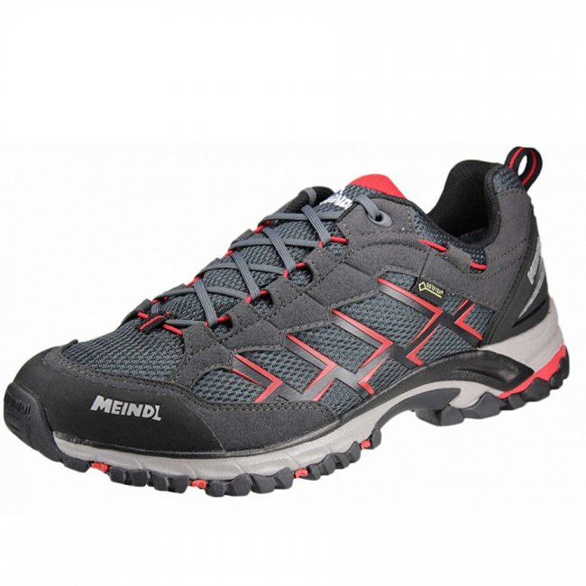 Meindl Herren Caribe M Trekkingschuhe In Schwarz/Rot Meindl Herren Caribe M Trekkingschuhe In Schwarz/Rot