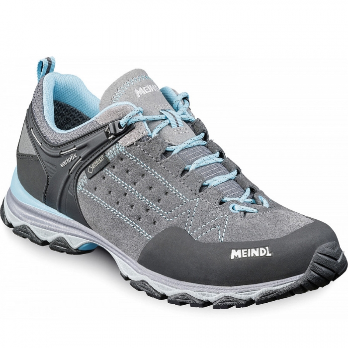 Meindl Damen Ontario Lady Gtx Wanderschuh In Grau/Azurblau Meindl Damen Ontario Lady Gtx Wanderschuh In Grau/Azurblau