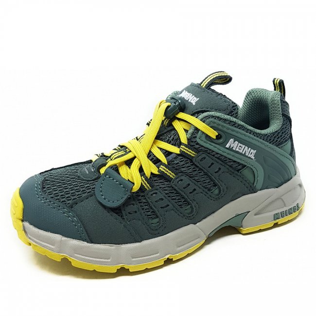 Meindl Respond Jr. Wanderschuh In Olive-Gelb Meindl Respond Jr. Wanderschuh In Olive-Gelb