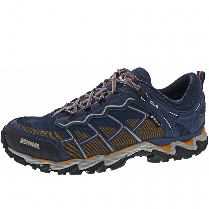 Meindl Herren Houston Gtx Wanderschuh In Jeans-Orange Meindl Herren Houston Gtx Wanderschuh In Jeans-Orange