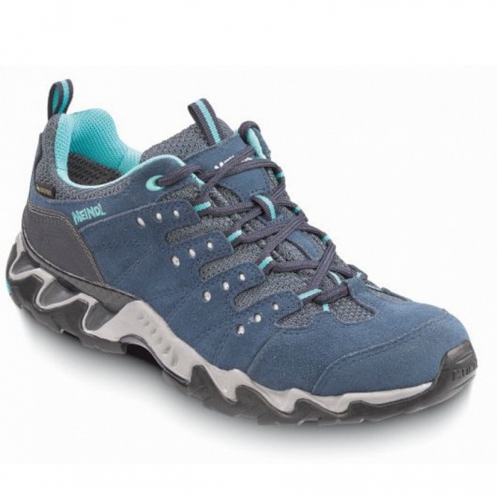 Meindl Damen Portland Lady Gtx Wanderschuh In Marine/Tuerkis Meindl Damen Portland Lady Gtx Wanderschuh In Marine/Tuerkis