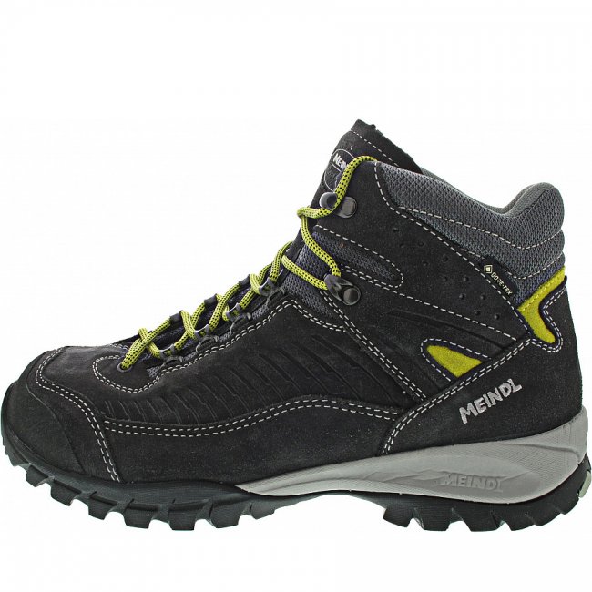 Meindl Herren Salo Mid Gtx Wanderstiefel In Anthrazit-Gelb Meindl Herren Salo Mid Gtx Wanderstiefel In Anthrazit-Gelb