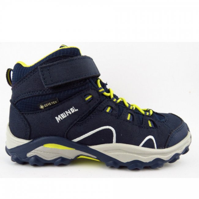 Meindl Lucca Junior Mid Gtx Wanderstiefel In Nachtblau Gelb Meindl Lucca Junior Mid Gtx Wanderstiefel In Nachtblau Gelb