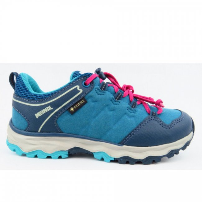 Meindl Ontario Junior Gtx Wanderschuh In Magenta Petrol
