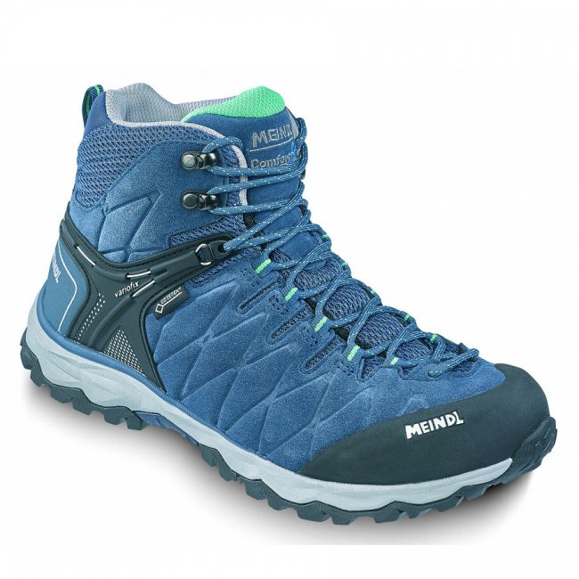 Meindl Damen Mondello Lady Mid Gtx Wanderstiefel In Jeans/Türkis Meindl Damen Mondello Lady Mid Gtx Wanderstiefel In Jeans/Türkis