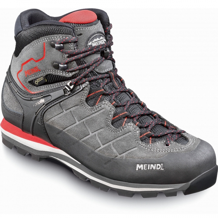 Meindl Herren Litepeak Gtx Graphit Wanderschuh In Graphit/Rot Meindl Herren Litepeak Gtx Graphit Wanderschuh In Graphit/Rot