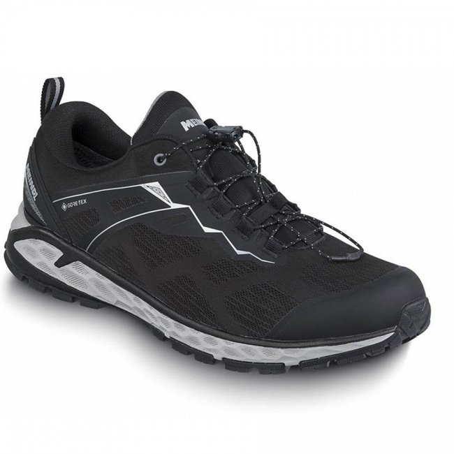 Meindl Herren Halbschuhe In Schwarz/Silber Meindl Herren Halbschuhe In Schwarz/Silber