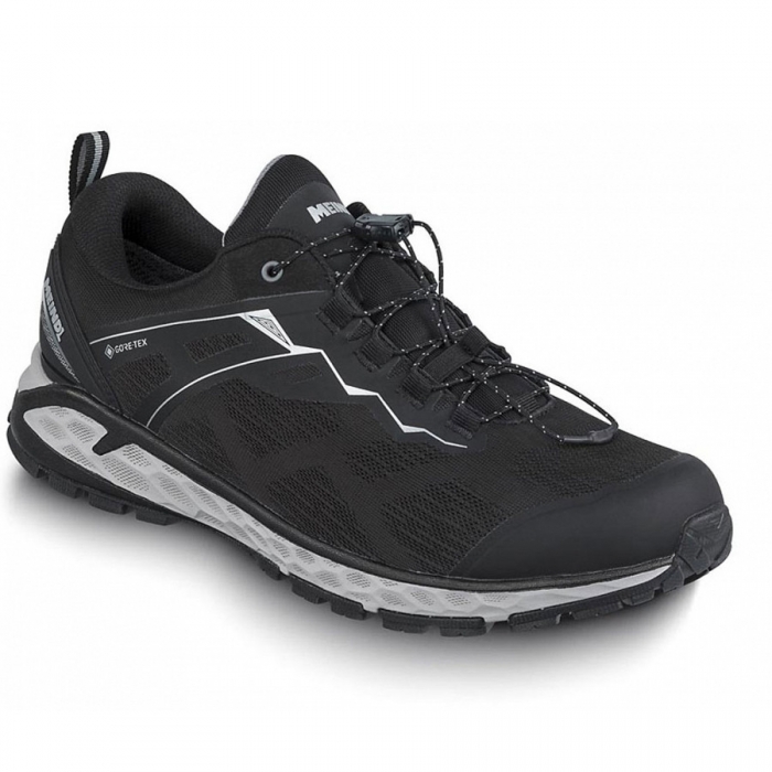 Meindl Herren Halbschuhe In Schwarz/Silber Meindl Herren Halbschuhe In Schwarz/Silber