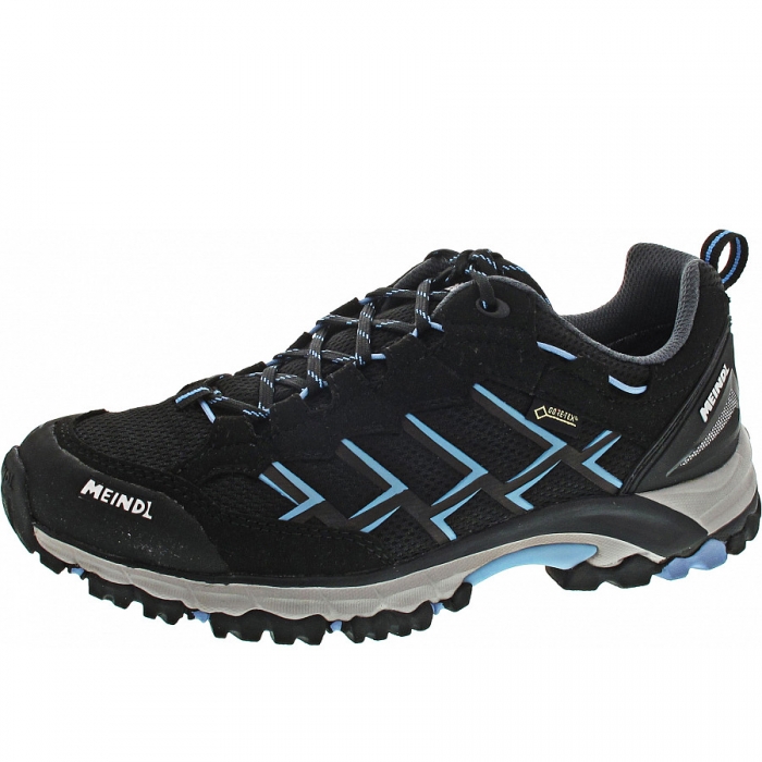 Meindl Damen Caribe L Gtx Wanderschuh In Schwarz-Azur Meindl Damen Caribe L Gtx Wanderschuh In Schwarz-Azur