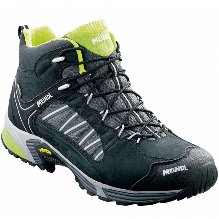 Meindl Herren Wanderschuhe In Schwarz/Lemon Meindl Herren Wanderschuhe In Schwarz/Lemon