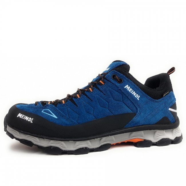 Meindl Herren Lite Trail Gtx Wanderschuh In Blau Orange