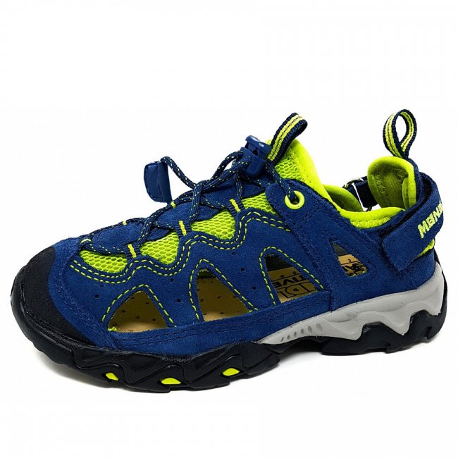 Meindl Rudy Sandale In Navy Lemon Meindl Rudy Sandale In Navy Lemon