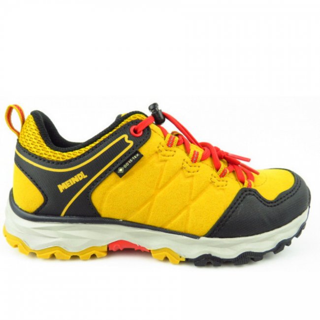 Meindl Ontario Junior Gtx Gelb Wanderschuh In Gelb Rot Meindl Ontario Junior Gtx Gelb Wanderschuh In Gelb Rot
