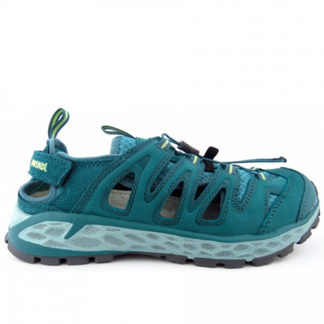 Meindl Damen Brindisi Lady Comfort Tue Wanderschuh In Tuerkis Gelb