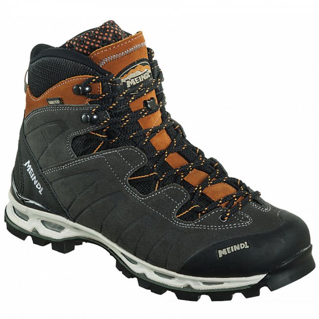 Meindl Herren Wanderschuhe In Anthrazit/Orange
