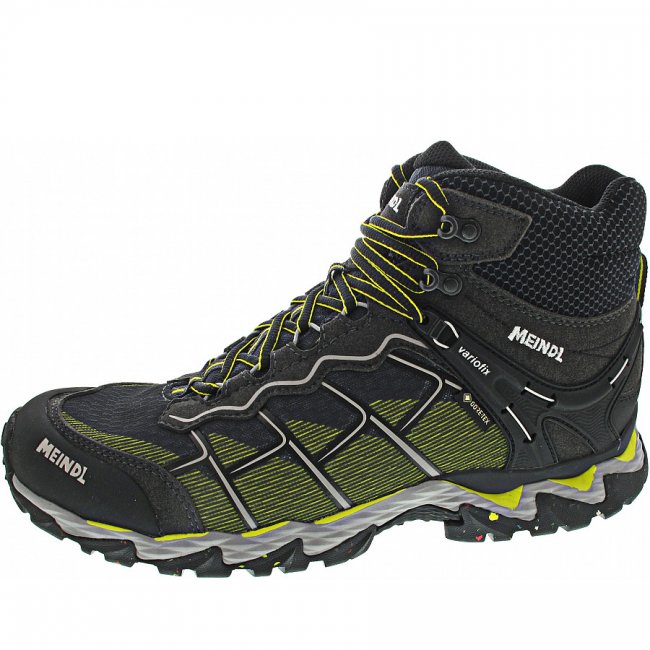 Meindl Herren Houston Mid Gtx Wanderstiefel In Lemon-Graphit Meindl Herren Houston Mid Gtx Wanderstiefel In Lemon-Graphit