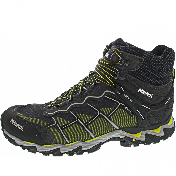 Meindl Herren Houston Mid Gtx Wanderstiefel In Lemon-Graphit Meindl Herren Houston Mid Gtx Wanderstiefel In Lemon-Graphit