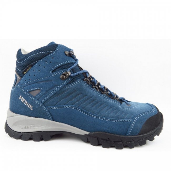 Meindl Damen Salo Lady Mid Gtx Jeans Wanderstiefel In Jeans Hellgrau