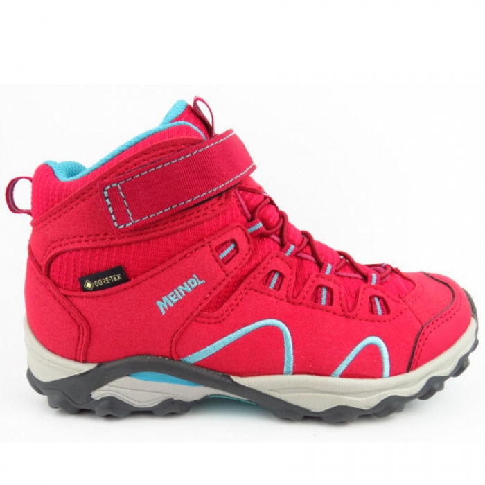 Meindl Lucca Junior Mid Gtx Wanderstiefel In Rot Tuerkis Meindl Lucca Junior Mid Gtx Wanderstiefel In Rot Tuerkis