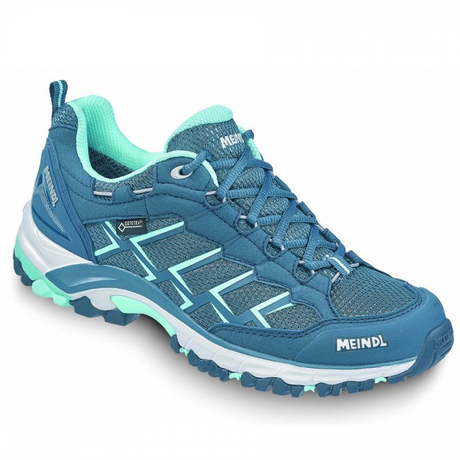 Meindl Damen Caribe Lady Gtx Blau Wanderschuh In Jeans/Türkis