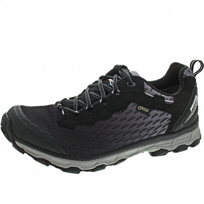 Meindl Herren Activo Sport Gtx Wanderschuh In Schwarz-Silber Meindl Herren Activo Sport Gtx Wanderschuh In Schwarz-Silber