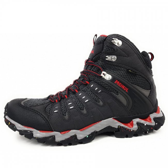 Meindl Herren Respond Mid Ii Gtx Wanderstiefel In 59 Graphit Rot
