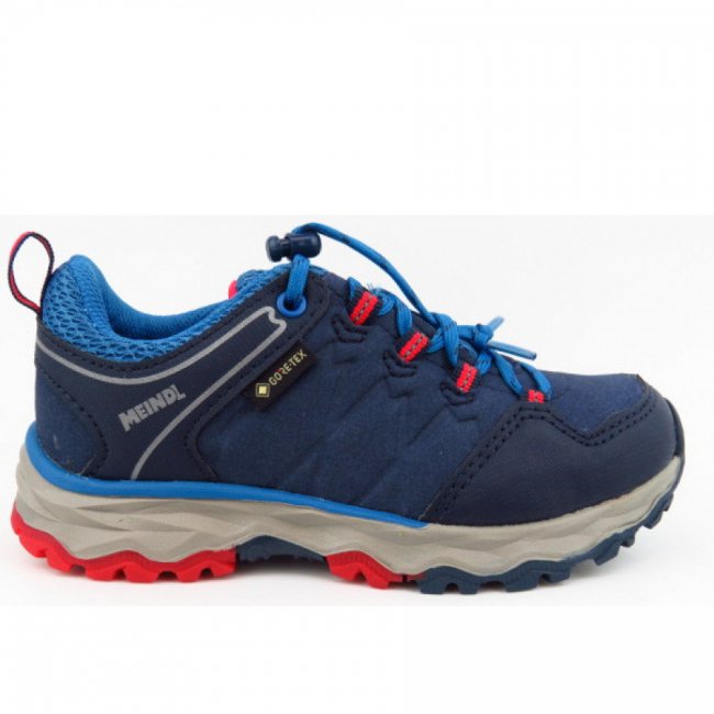 Meindl Ontario Junior Gtx Wanderschuh In Navy Rot Meindl Ontario Junior Gtx Wanderschuh In Navy Rot