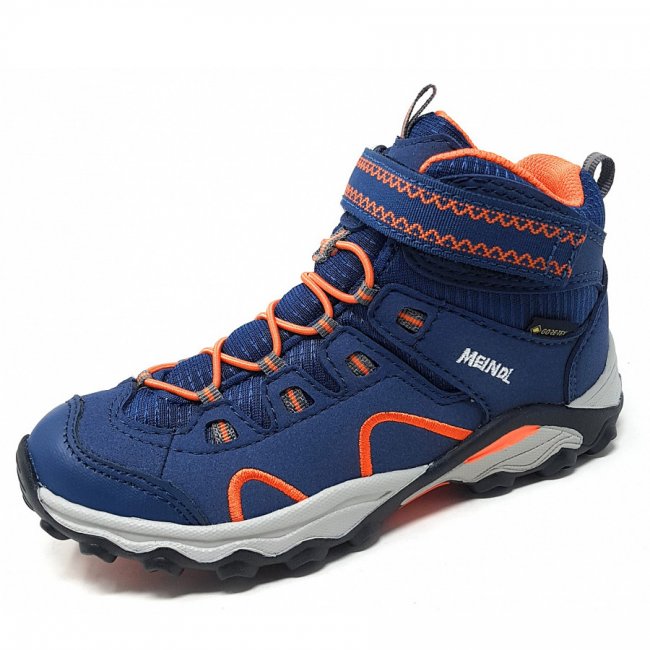 Meindl Respond Jr. Mid Gtx Wanderstiefel In Marine-Orange Meindl Respond Jr. Mid Gtx Wanderstiefel In Marine-Orange