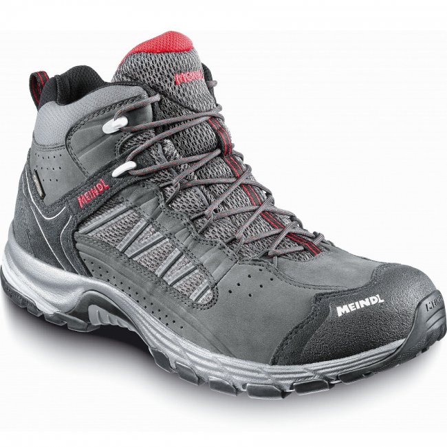 Meindl Herren Journey Mid Gtx Wanderschuh In Anthrazit/Rot Meindl Herren Journey Mid Gtx Wanderschuh In Anthrazit/Rot
