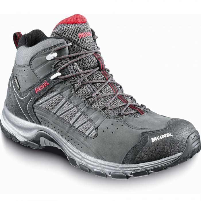 Meindl Herren Journey Mid Gtx Wanderschuh In Anthrazit/Rot Meindl Herren Journey Mid Gtx Wanderschuh In Anthrazit/Rot