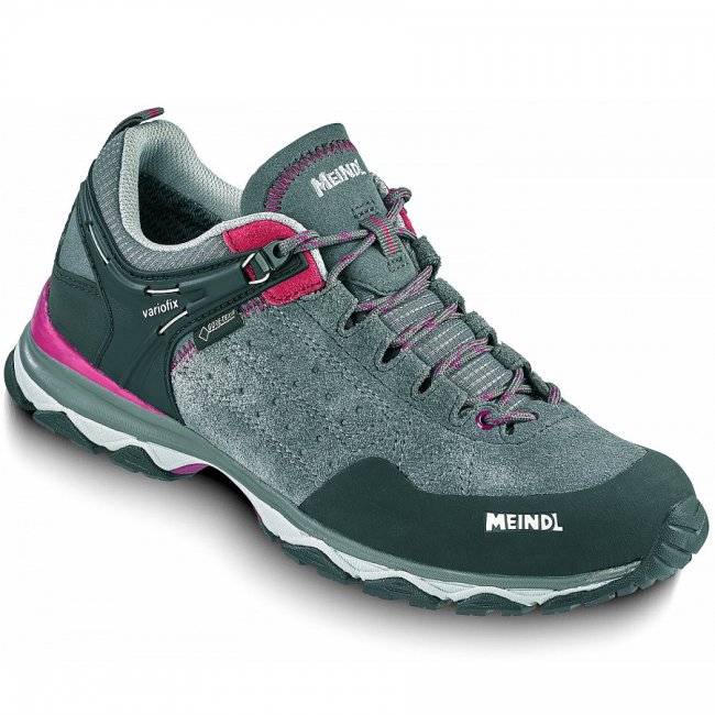 Meindl Damen Ontario Lady Gtx Wanderschuh In Granit/Brombeer
