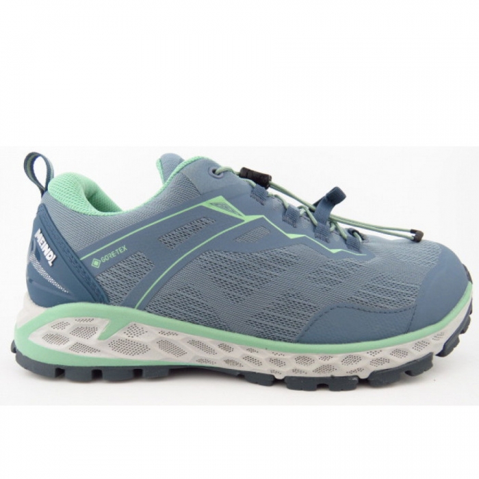 Meindl Damen Power Walker Lady 3 Gtx Wanderschuh In Hellgrau Mint