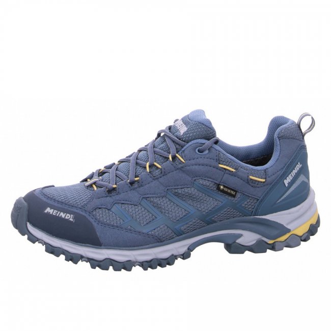 Meindl Damen Caribe Lady Gtx Wanderschuh In 97 Eisgrau Gelb