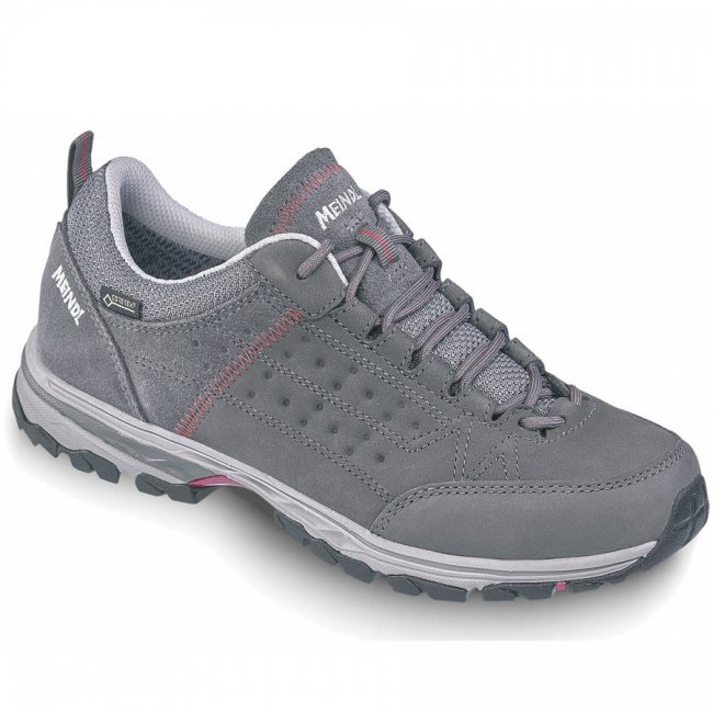 Meindl Damen Trekkingschuhe In Grau/Bordeaux Meindl Damen Trekkingschuhe In Grau/Bordeaux