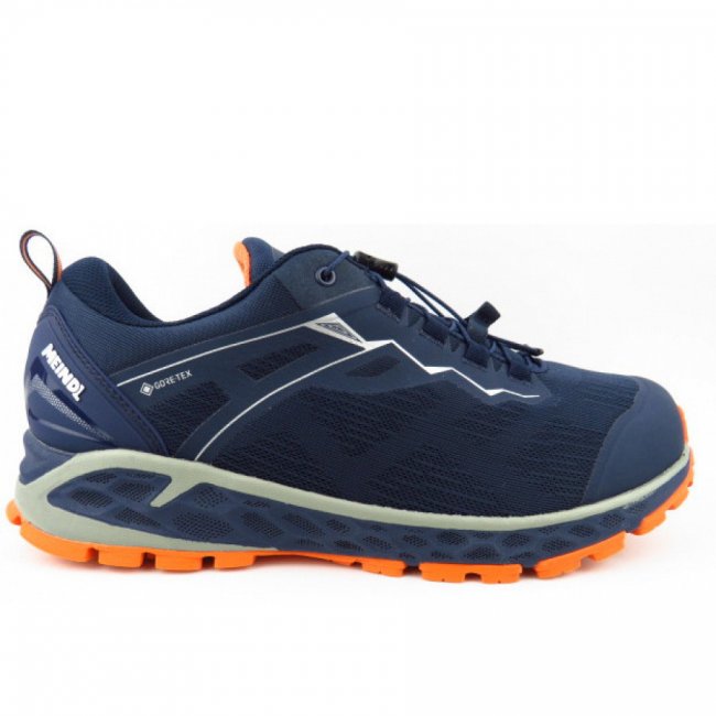 Meindl Herren Power Walker 3 Wanderschuh In Marine Orange Meindl Herren Power Walker 3 Wanderschuh In Marine Orange