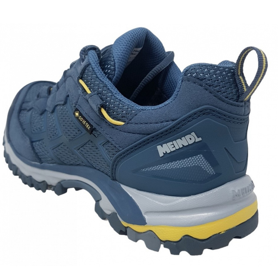 Meindl Damen Caribe Lady Gtx Wanderschuh In Eisgrau (Blau) Gelb