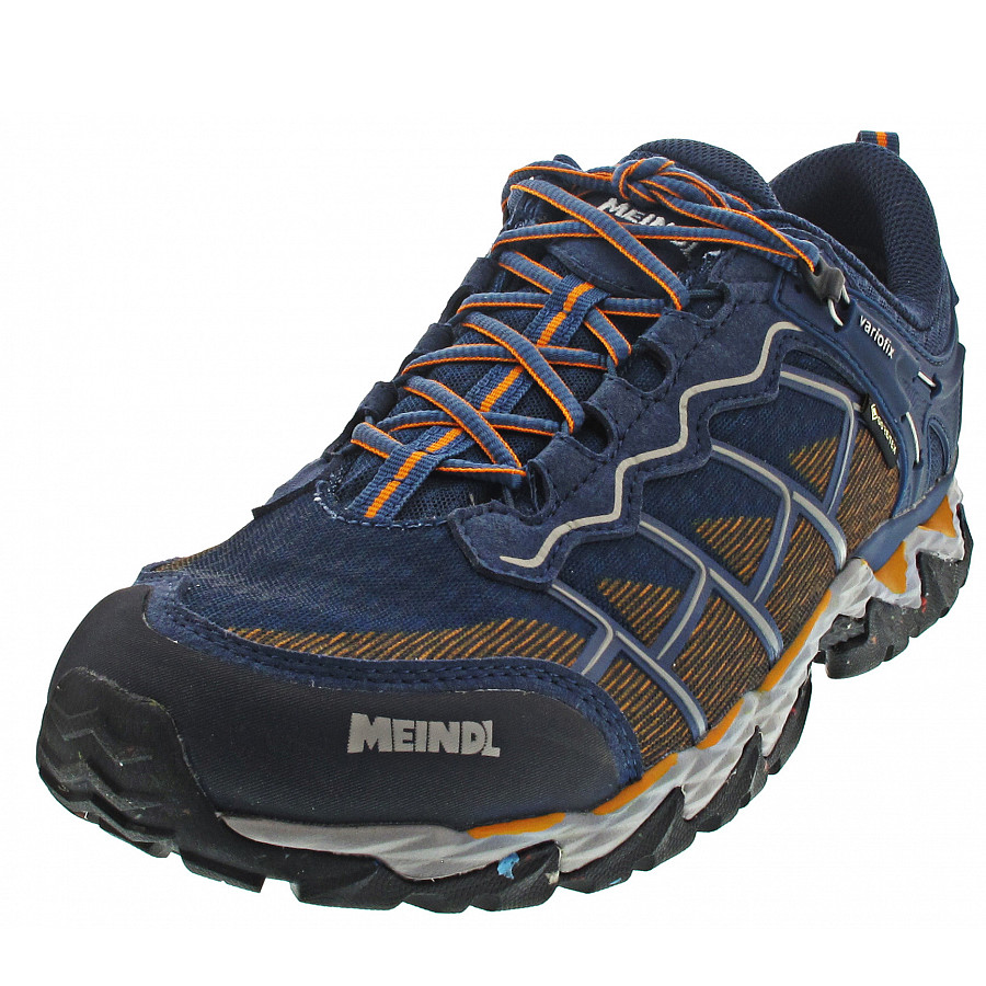 Meindl Herren Houston Gtx Wanderschuh In Jeans-Orange