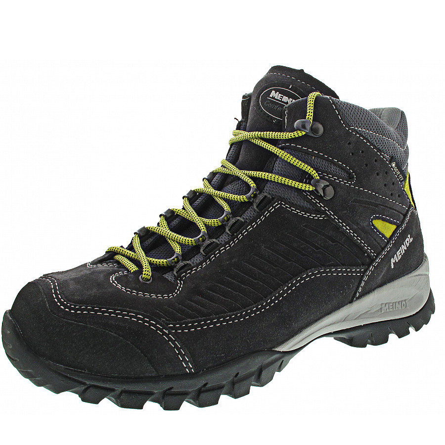 Meindl Herren Salo Mid Gtx Wanderstiefel In Anthrazit-Gelb