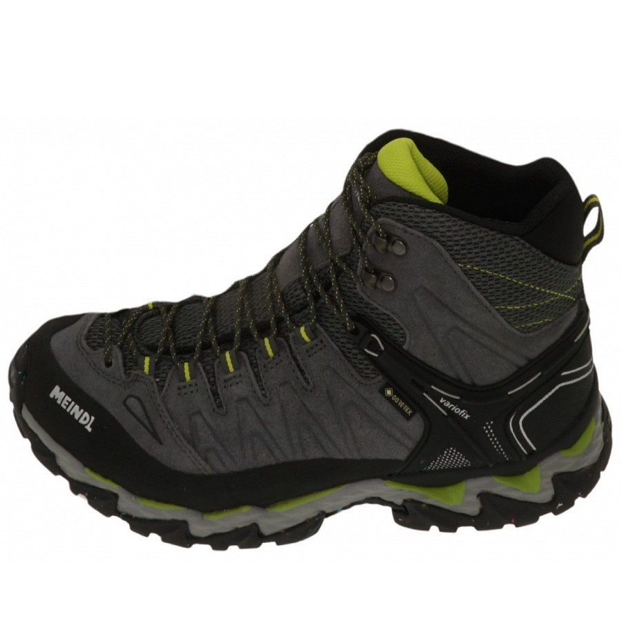 Meindl Herren Lite Hike Gtx Wanderschuh In Anthrazit Lime