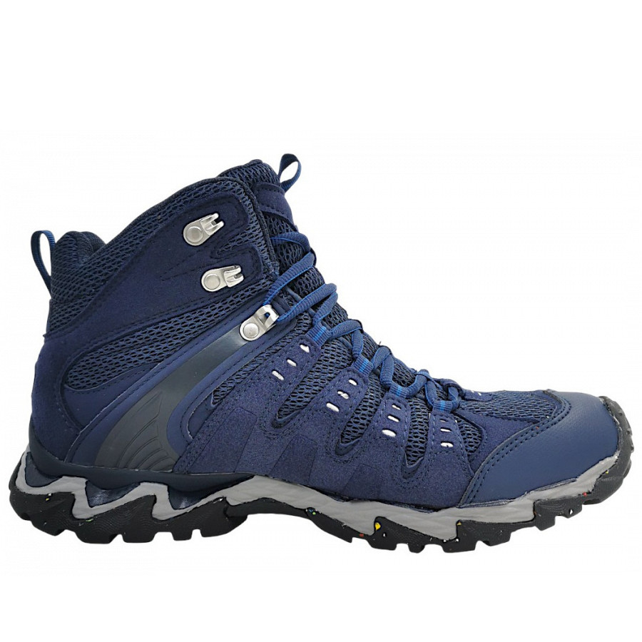 Meindl Herren Respond Mid Ii Wanderschuh In Marine/Silber 49