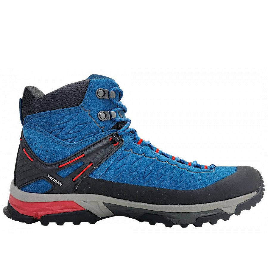 Meindl Herren Top Trail Mid Gtx Wanderstiefel In Petrol/Rot 53