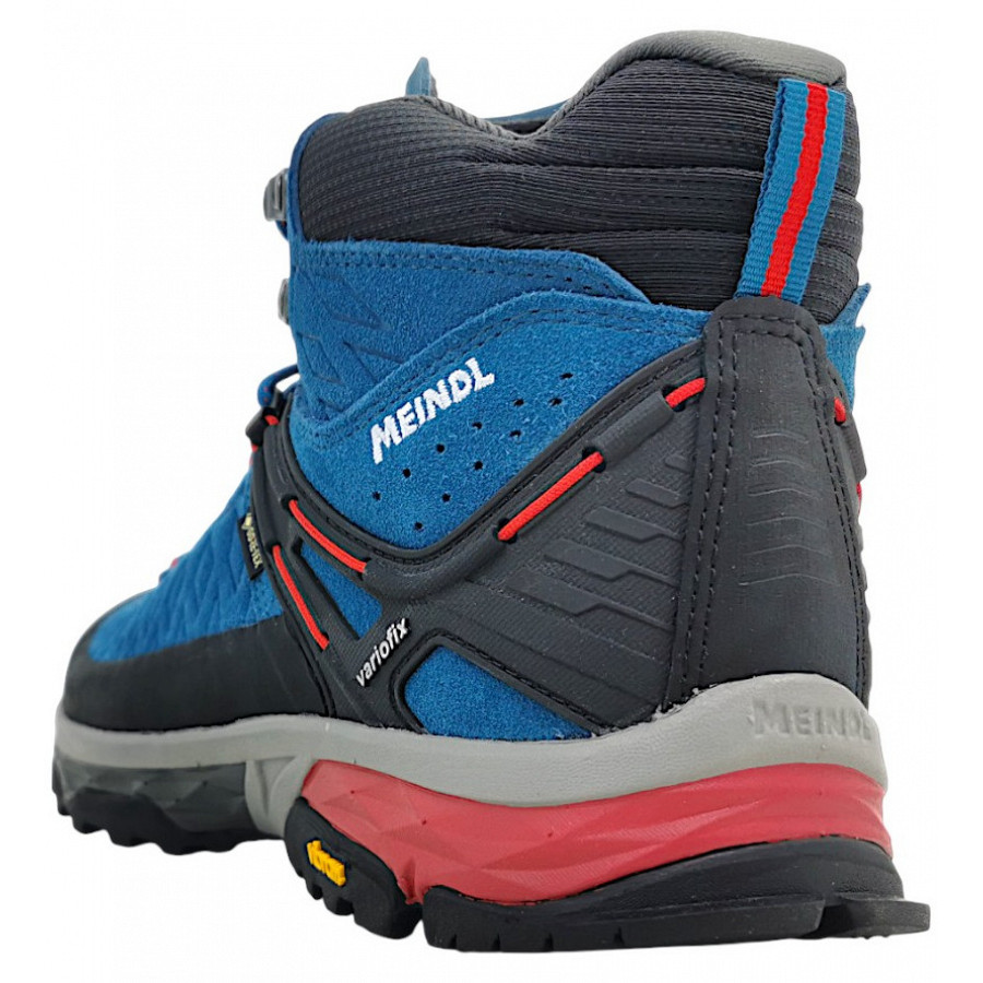 Meindl Herren Top Trail Mid Gtx Wanderstiefel In Petrol/Rot 53
