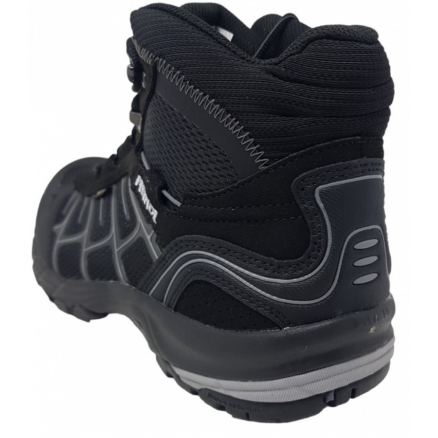 Meindl Herren Quebec Mid Gtx Wanderstiefel In Schwarz Silber