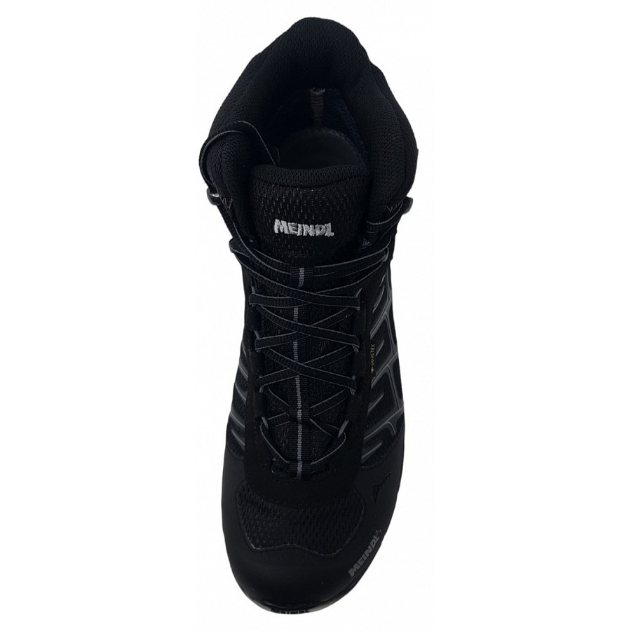 Meindl Herren Quebec Mid Gtx Wanderstiefel In Schwarz Silber