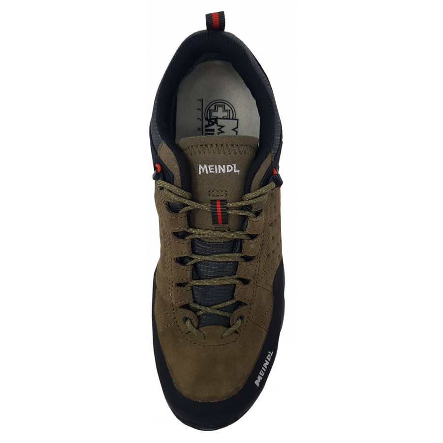 Meindl Herren Ontario Gtx Vario Fix Wanderschuh In Natur Rot