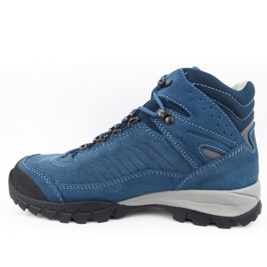 Meindl Damen Salo Lady Mid Gtx Jeans Wanderstiefel In Jeans Hellgrau
