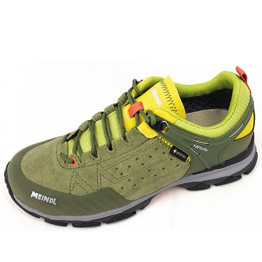 Meindl Damen Ontario Lady Gtx Wanderschuh In Grün Gelb