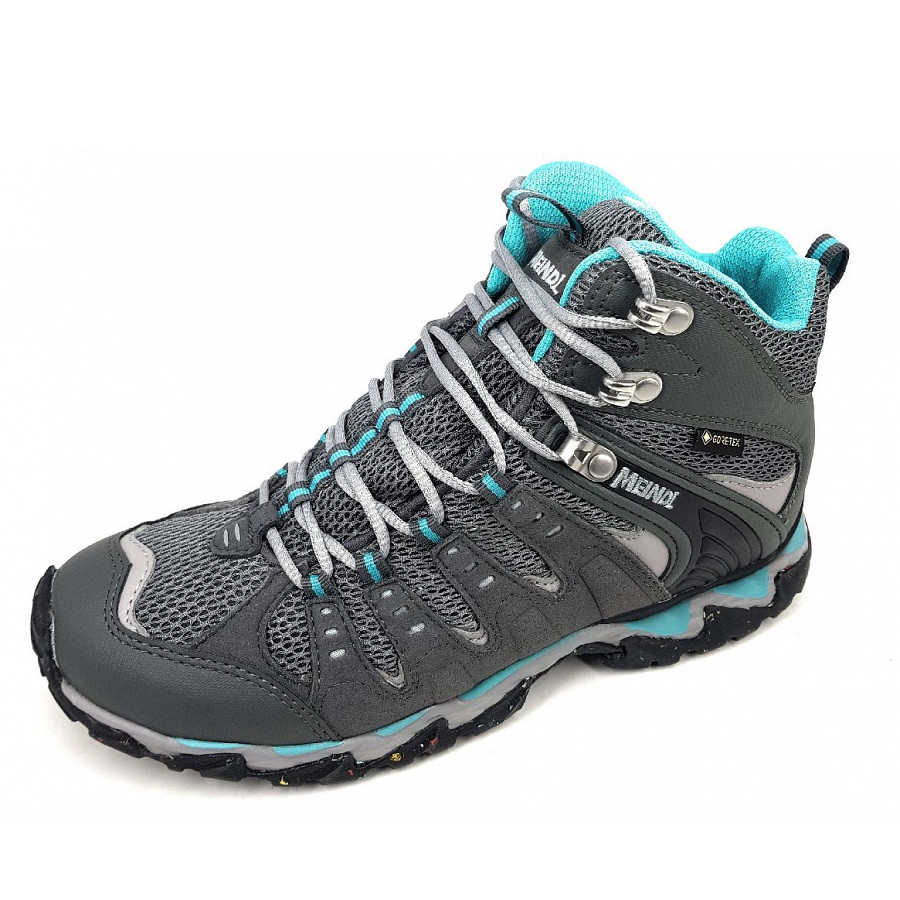 Meindl Herren Respondlady Mid Ii Gtx Wanderschuh In 31 Anthrazite Türkis