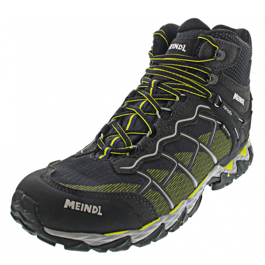 Meindl Herren Houston Mid Gtx Wanderstiefel In Lemon-Graphit